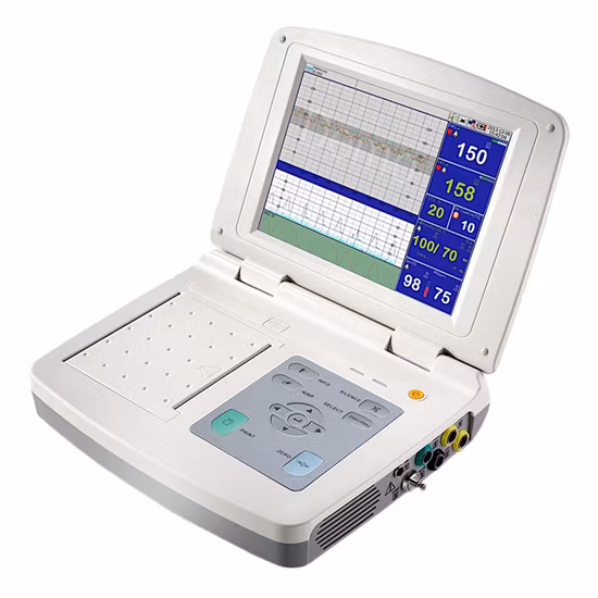 Máquina de prueba de frecuencia cardíaca para bebés, máquina Ctg de cardiotocografía, monitor fetal materno (PW9000B)