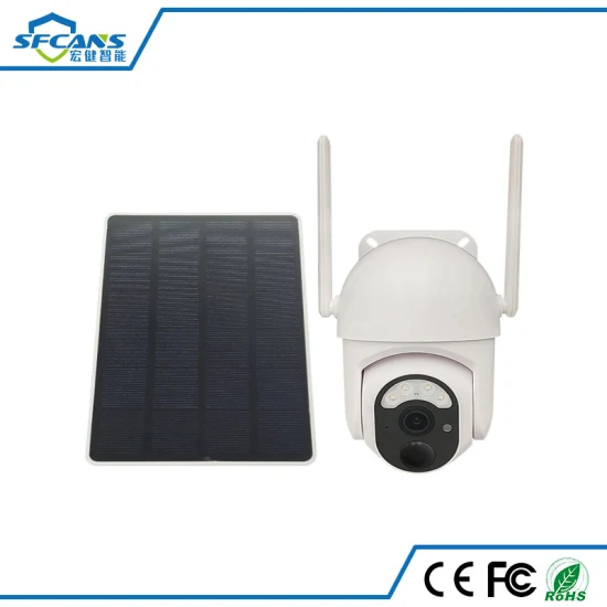 Cámara CCTV impermeable de seguridad con batería de tarjeta SIM 4G alimentada por panel solar WiFi