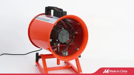 Ventilador industrial portátil de alta velocidad de 200 mm con 2600 rpm y potente flujo de aire